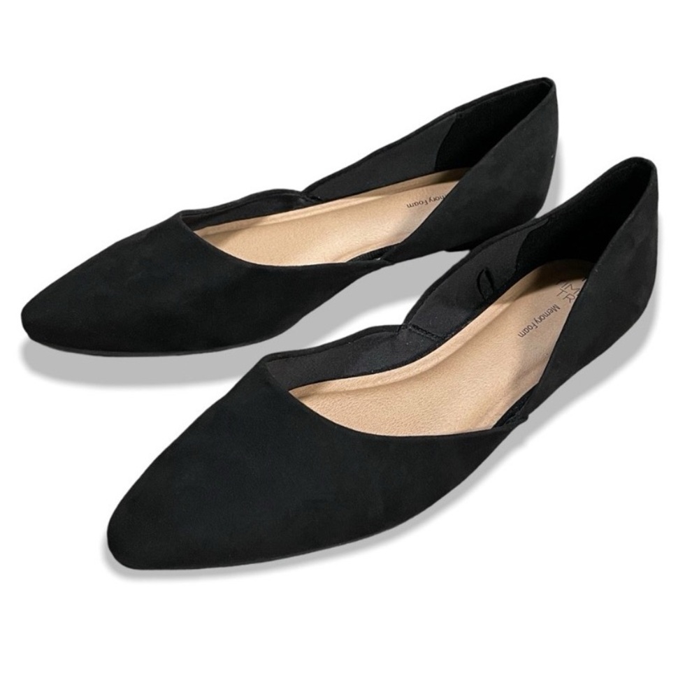 🌸2/$20 NWT Time and Tru Black D’Orsey Flats - Picture 2 of 16